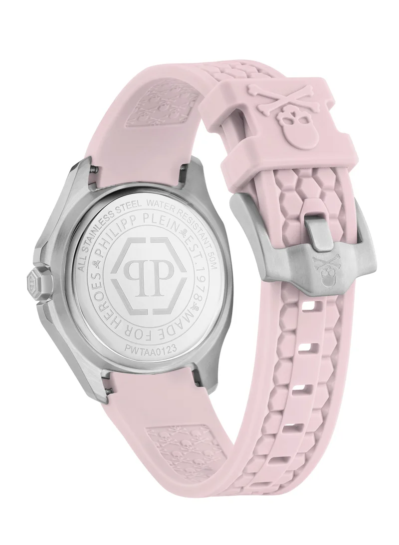 PHILIPP PLEIN Spectre Watch With Pink Dial & Pink Silicone Strap