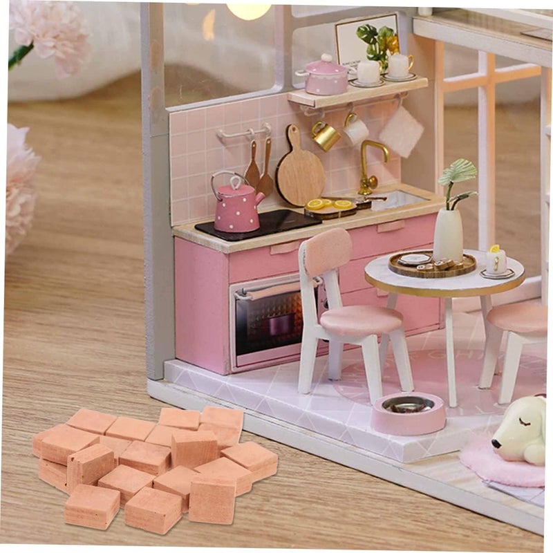 Milisten 80pcs Miniature Faux Model Bricks for Landscaping Square Shape Wall Brick Models for Creative Building Projects and Imaginative Play - Image 5