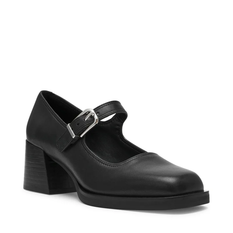 ستيف مادن Textured Block Heel Mary Jane Shoes