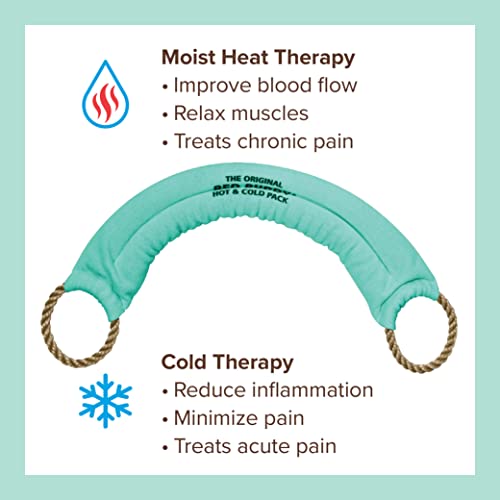 careX Bed Buddy Aromatherapy Heat Pad and Cooling Neck Wrap - Microwave Heating Pad for Sore Muscles - Cold Wrap Pack for Aches and Pain, Eucalyptus Scent - Image 5
