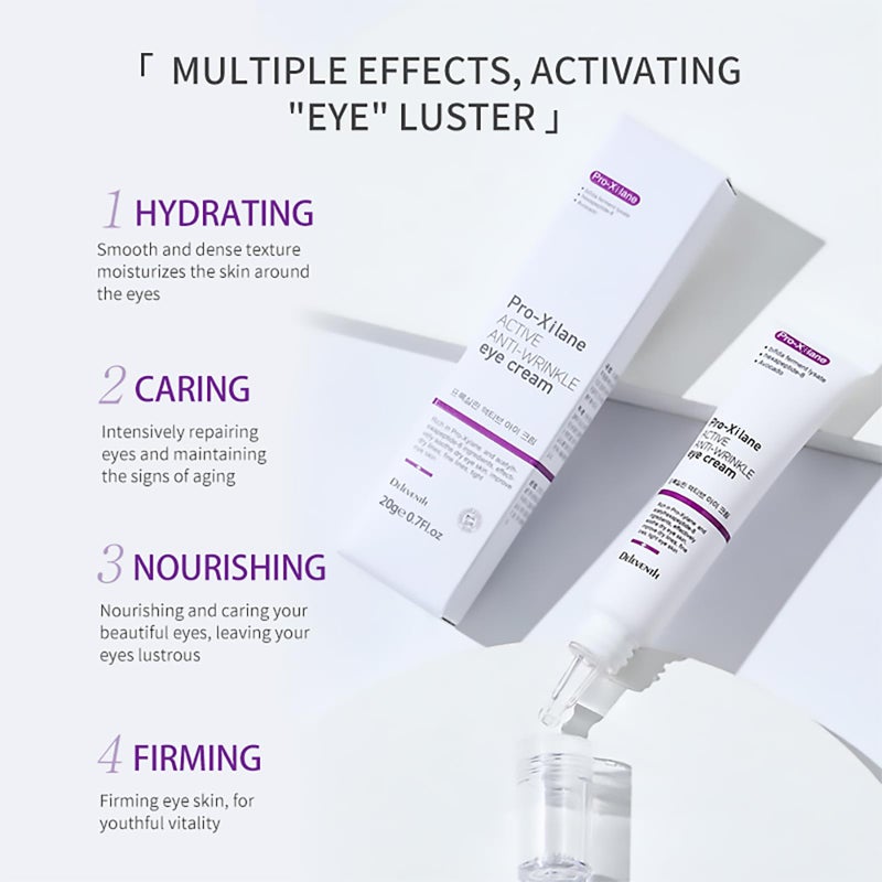 DEleventh Korean Brand Pro-Xilane Active Anti-Wrinkle Eye Cream 20g / Anti-Aging, Anti-Oxidation, Fade Fine Lines, Reduces Wrinkles, Dark Circles & Puffiness for Youthful, Bright Eyes - Image 4