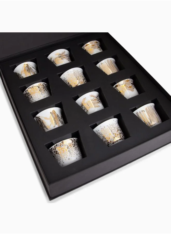 Silsal Tamrah Arabic Coffee Cups - Set of 12