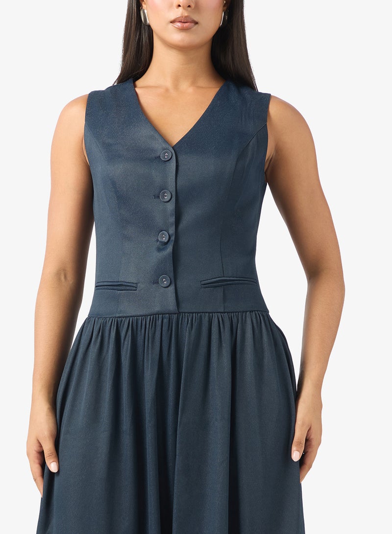 ELLA Mock Vest Dress - Image 3