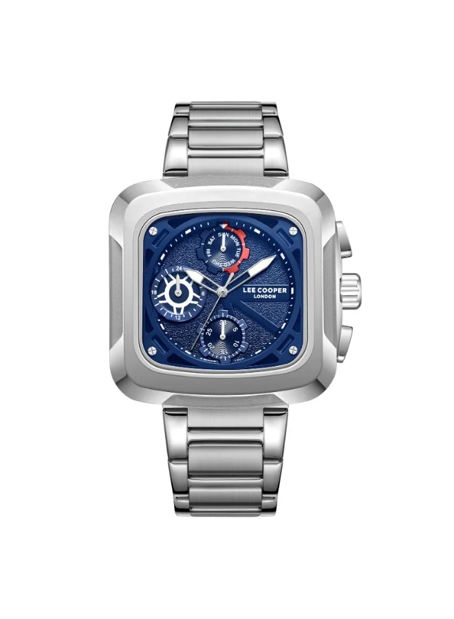 Lee Cooper Lee Cooper LC08013.390 Men's Multi Function Display Watch & Metal Strap Silver