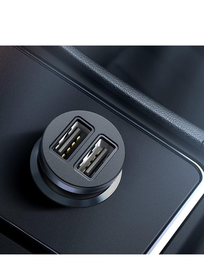 CC-6601 Octopus Car Charger - Dual USB Fast Car Charger (2.4A) - Black