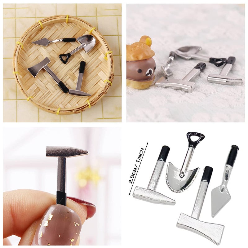 Cayway 16 Pcs Mini Dollhouse Set - Garden Tools  Diy Miniature Fairy House Set - Image 3