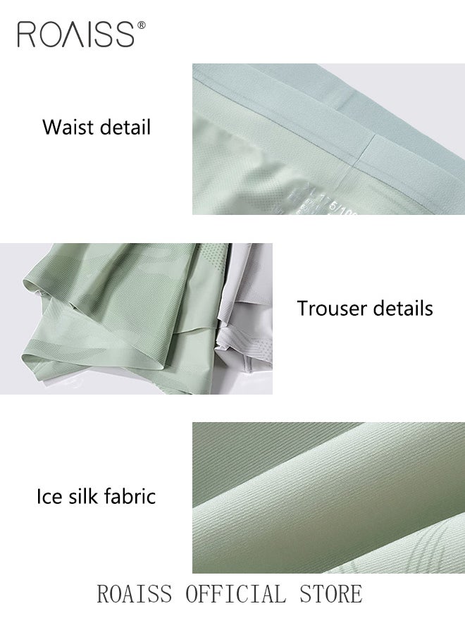 roaiss - Men Boxers 3 Pack Set Trend Men Teenage Boys Underwear Short Briefs High Elastic Classic Underwear - Image 1