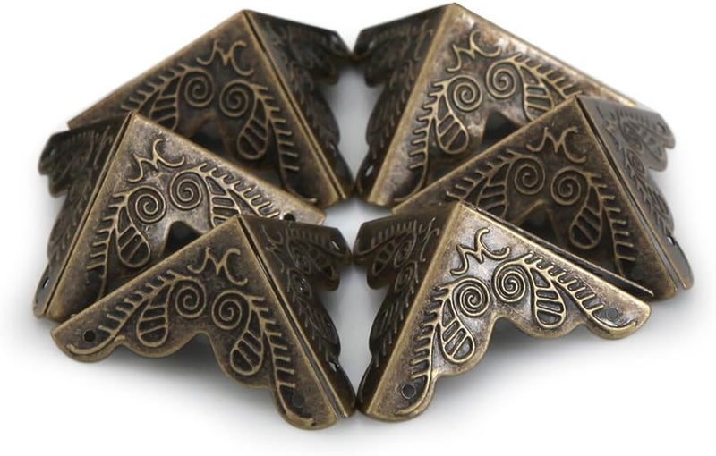 Owfeel 8pcs 25mm Antique Bronze Corner Decorative Corner Box Corner Protector - Image 4