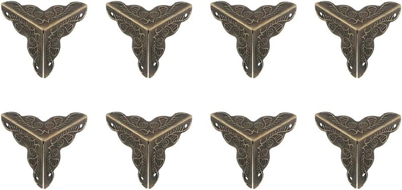 Owfeel 8pcs 25mm Antique Bronze Corner Decorative Corner Box Corner Protector - Image 1