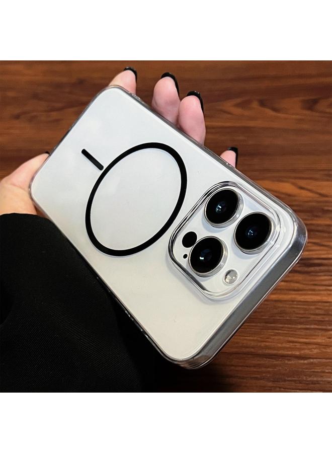 زبون جراب لهاتف iPhone 13 Pro Max بلون شفاف من البولي كربونات مع حلقة رفيعة من MagSafe - Image 2