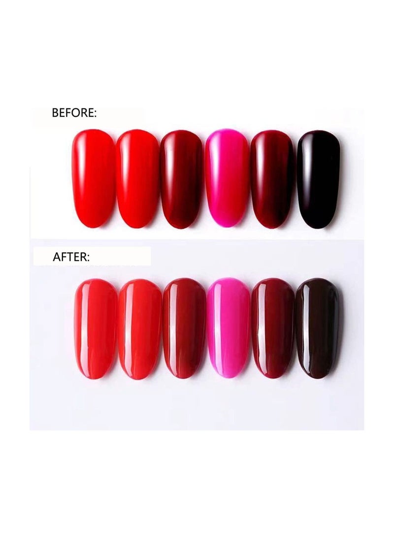 طقم طلاء أظافر جل قاعدة وطبقة علوية نقع UV LED جفاف طويل 15 مل - Image 3