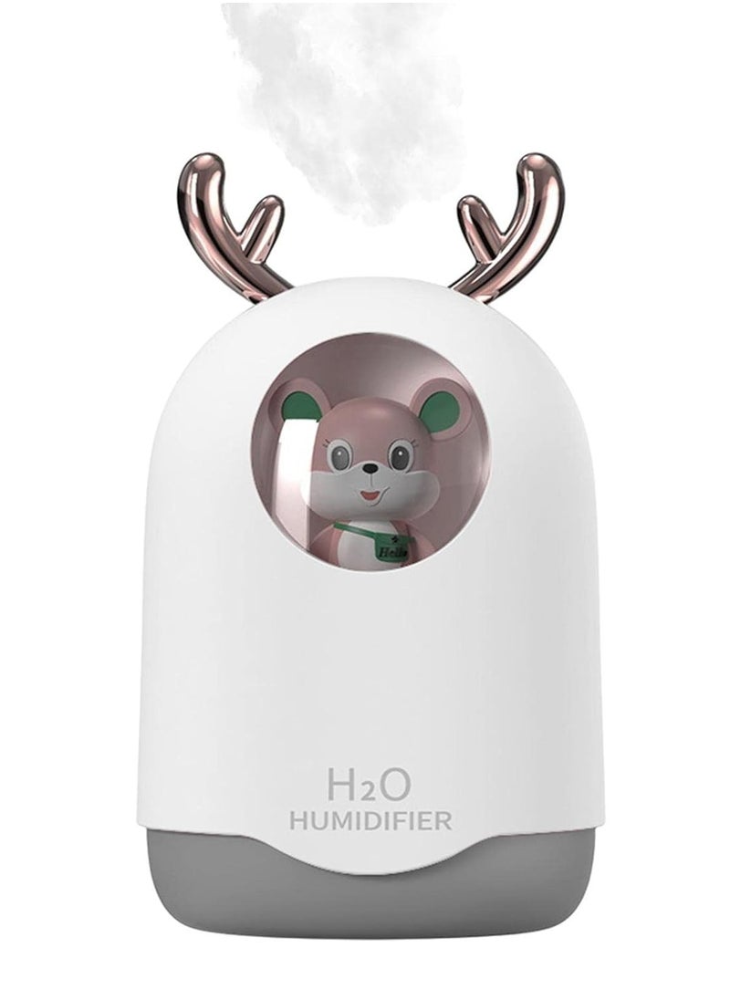 Prime by javaudan 300ml Cute Cat Mini Humidifier – Portable Cool Mist Diffuser with Auto Shut-Off for Car, Room, Bedroom & Desktop Use  - Image 1