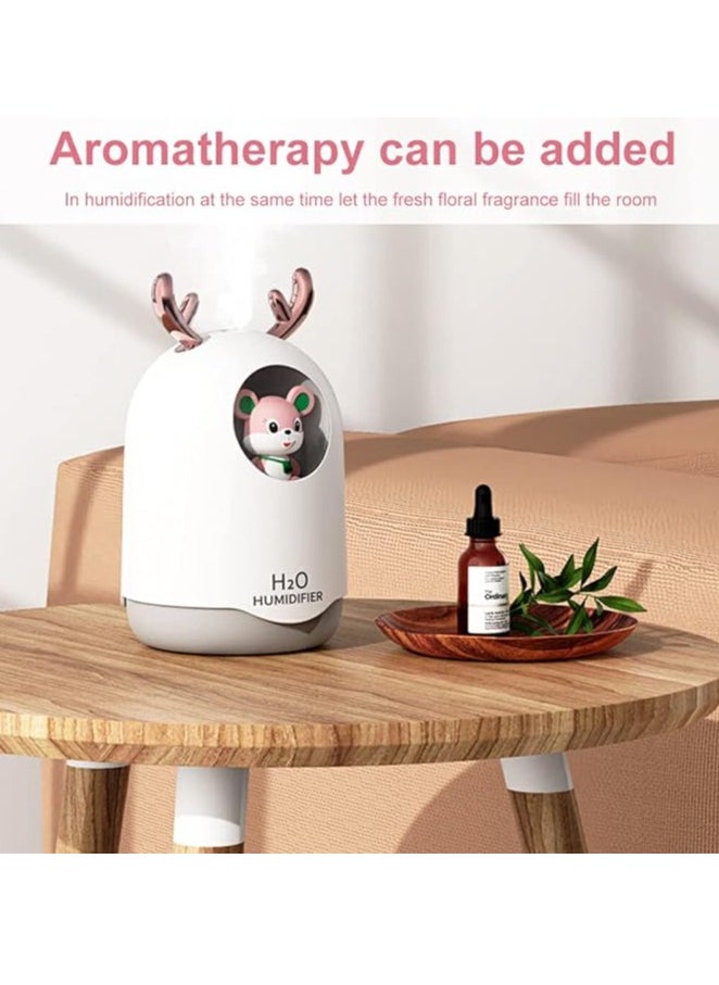 Prime by javaudan 300ml Cute Cat Mini Humidifier – Portable Cool Mist Diffuser with Auto Shut-Off for Car, Room, Bedroom & Desktop Use  - Image 2