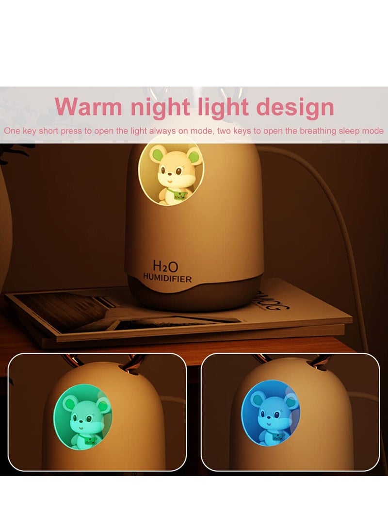 Prime by javaudan 300ml Cute Cat Mini Humidifier – Portable Cool Mist Diffuser with Auto Shut-Off for Car, Room, Bedroom & Desktop Use  - Image 5