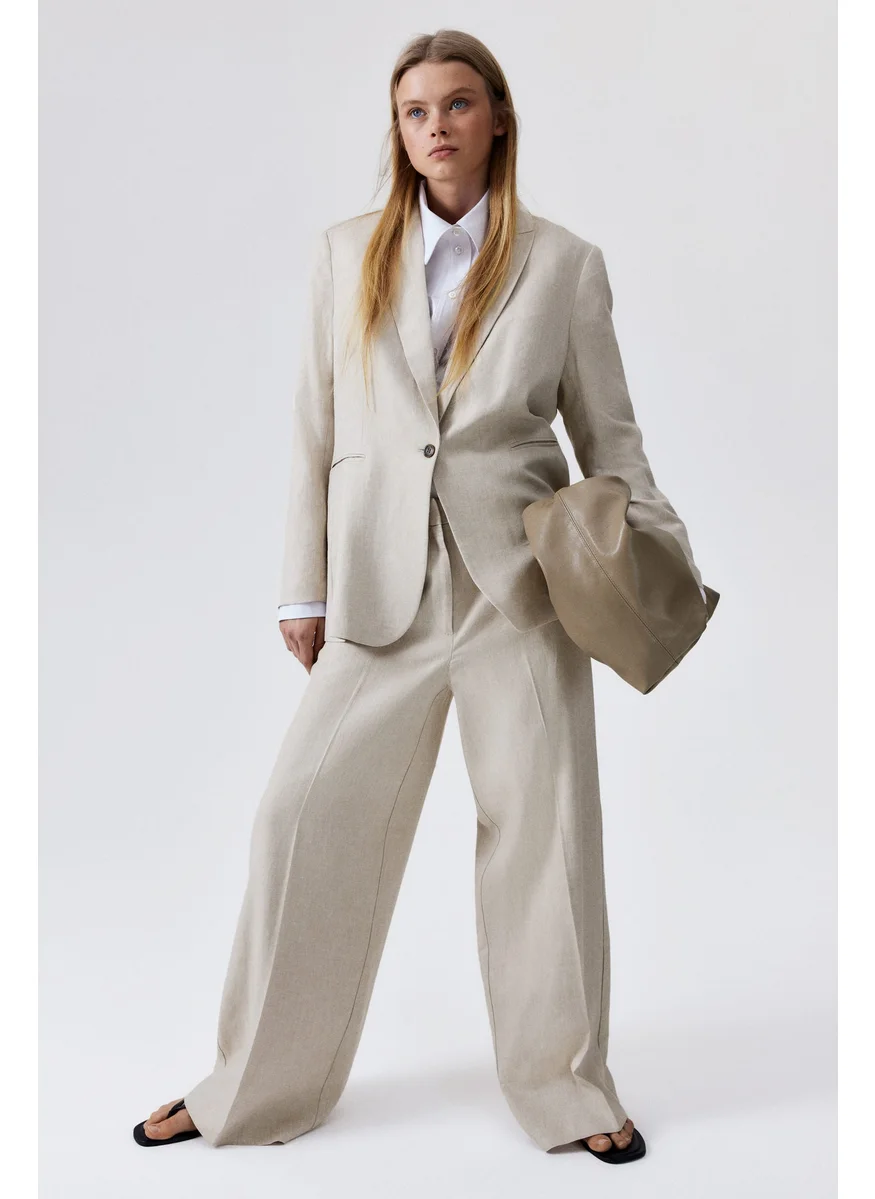 H&M Linen-Blend Blazer