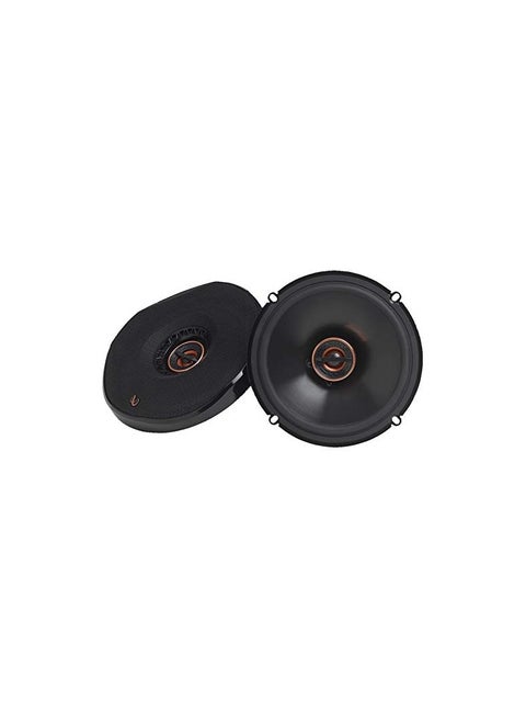 6-1/2" (160mm) shallow-mount coaxial car speaker Power Handling: 55W RMS, 165W peak Sensitivity: (@ 2. 83V) 93dB Frequency Response: 57Hz – 21kHz Impedance: 3. 0 ohms