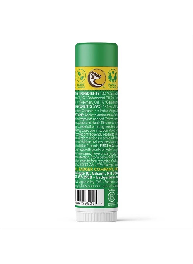 Badger Bug Repellent Stick, Organic Deet Free Mosquito Repellent with Citronella & Lemongrass, Easy to Use Travel Size Camping Essential, Family Friendly Insect Repellent.6 oz  - Image 2