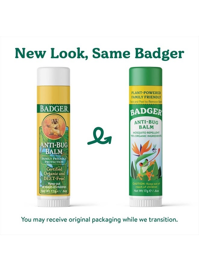 Badger Bug Repellent Stick, Organic Deet Free Mosquito Repellent with Citronella & Lemongrass, Easy to Use Travel Size Camping Essential, Family Friendly Insect Repellent.6 oz  - Image 3