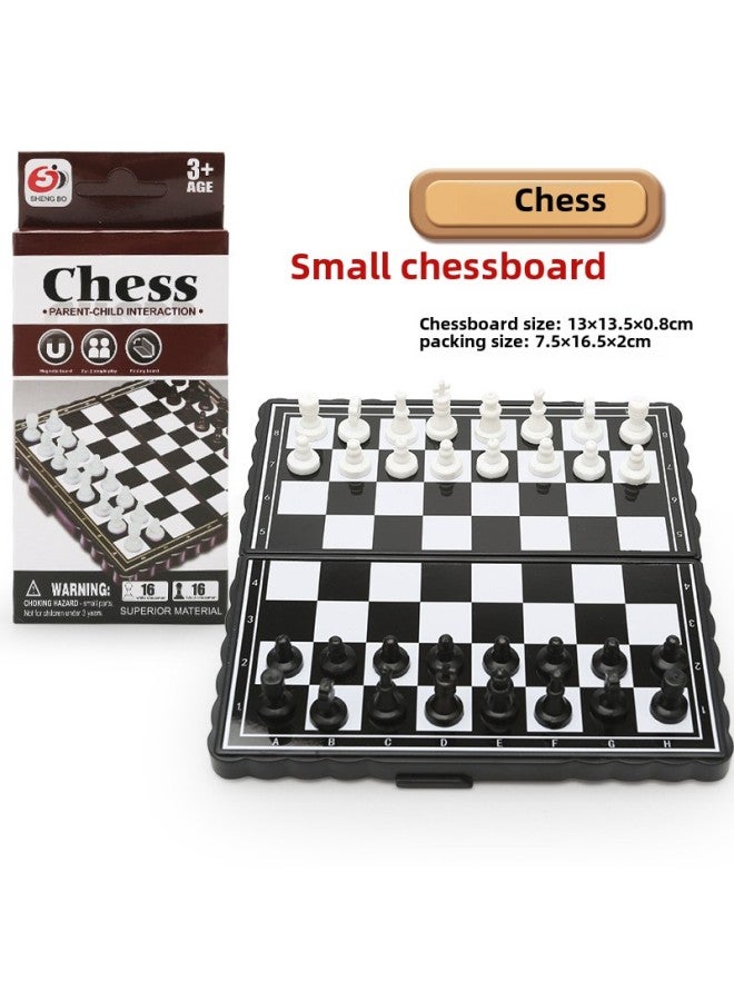 Flying Chess Carpet Gobang Checkers Chess All-in-One Magnetic Absorption Foldable Chessboard Children's Educational Toys-Color: Trumpet Magnetic Chess Board -1102 - Image 1