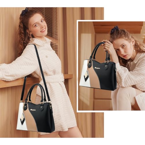 SiMYEER Satchel Purses and Handbags for Women Leather Crossbody Bags Shoulder Tote Bags - Image 2