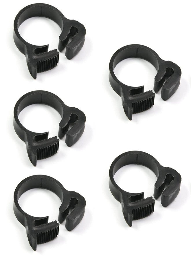 MroMax Double Snap Grip Nylon Hose Clamps-28.2mm-31.1mm/1.11"-1.22" Adjustable Ratcheting Hose Clamp for Connecting, Fastening, Sealing Hoses and Other Tubular Objects Black 5Pcs - Image 1