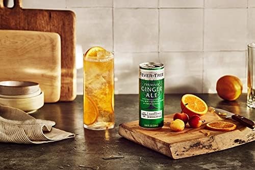 Fever Tree Ginger Ale - Premium Quality Mixer - Refreshing Beverage for Cocktails & Mocktails. Naturally Sourced Ingredients, No Artificial Sweeteners or Colors - 250 ML Cans - Pack of 4 - Image 2