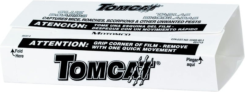 TOMCAT Glue Boards with Immediate Grip Glue for Mice, Cockroaches, and Insects, Ready-to-Use, 3-Pack (12 Glue Boards) - Image 2