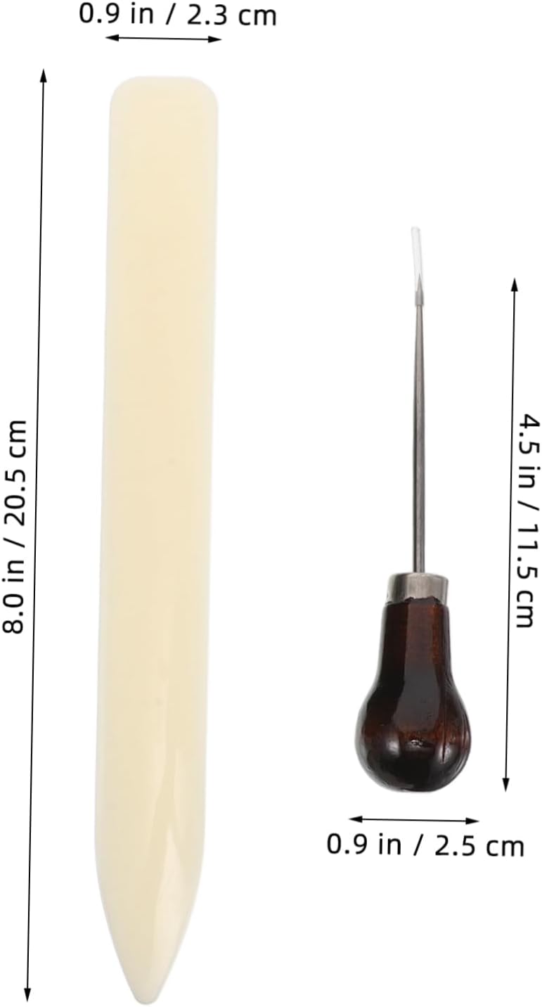 DIYEAH Leather Tool for Bookbinding DIY Journal Making Supplies of Multi-use Leather Crafting Tools - Image 2