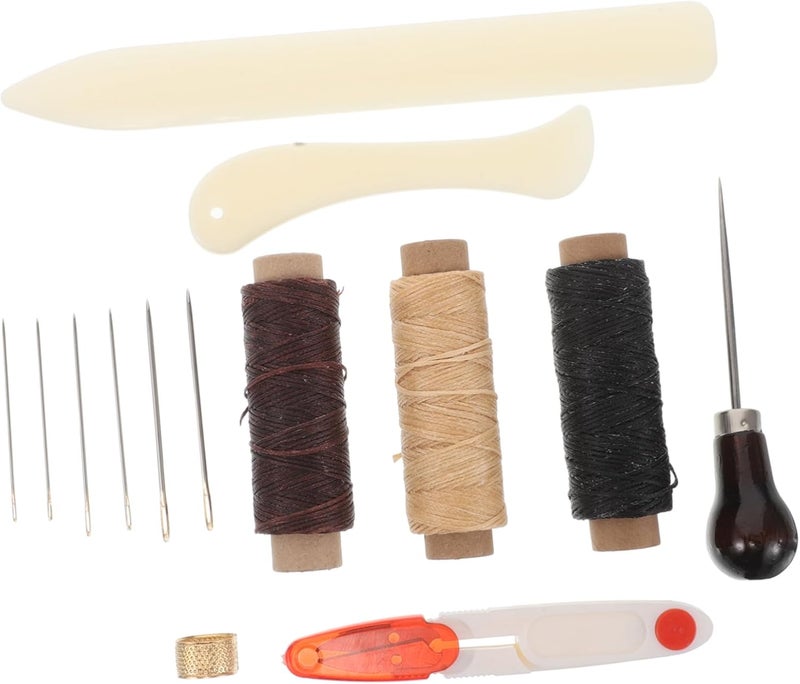 DIYEAH Leather Tool for Bookbinding DIY Journal Making Supplies of Multi-use Leather Crafting Tools - Image 1