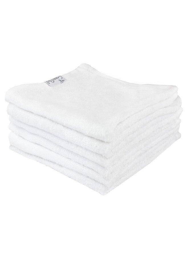 Copper Pearl 6 Ultra Soft Baby Bath Washcloths Premium Large Soft Dove (White) 11" x 11" Towels - Image 4