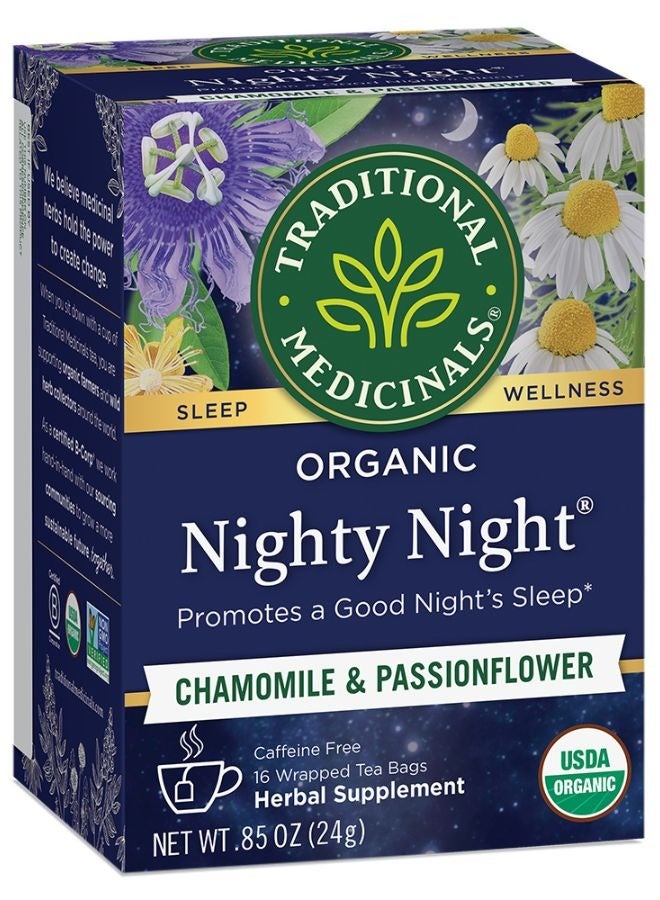Traditional Medicinals Organic Nighty Night Promotes Good Night's Sleep 16 Teabags (24g)  - Image 1