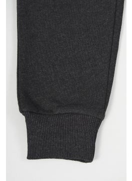mmetalic Anthracite Thick Cotton Elastic Waist and Leg Pocket 5-6-7-8-9-10-11-12 Years Old Boy Tracksuit Bottoms  - Image 3