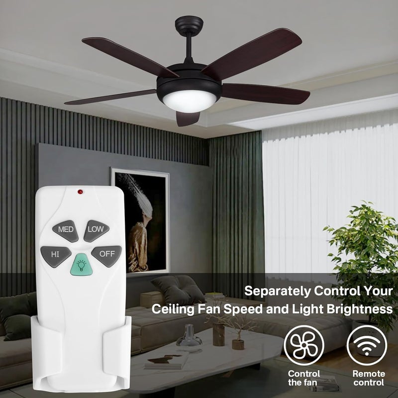 SuperDi FAN-53T Ceiling Fan Remote Control Replacement for Hampton Bay Harbor Breeze Replace L3HFAN11T FAN-11T L3HFAN35T1 Fan-HD KUJCE9103 FAN-35T CHQ8BT7030T CHQ7030T UC7030T 2AAZPFAN53T - Image 2