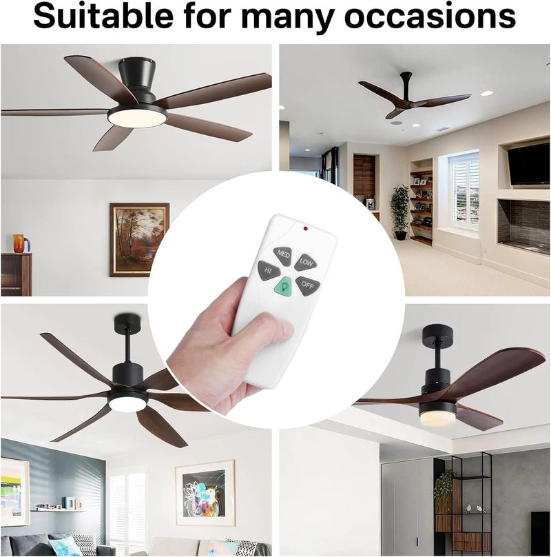 SuperDi FAN-53T Ceiling Fan Remote Control Replacement for Hampton Bay Harbor Breeze Replace L3HFAN11T FAN-11T L3HFAN35T1 Fan-HD KUJCE9103 FAN-35T CHQ8BT7030T CHQ7030T UC7030T 2AAZPFAN53T - Image 4