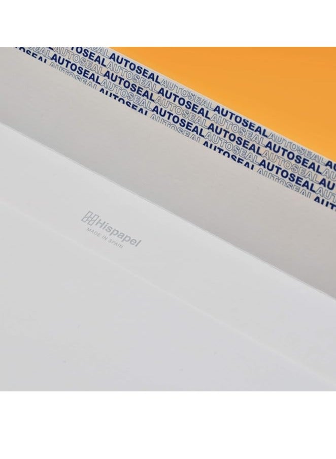 Hispapel أظرف نقدية أو أظرف ذاتية الإغلاق متعددة الأغراض 110 × 220 مم (بيضاء، 50 في العبوة) - Image 5
