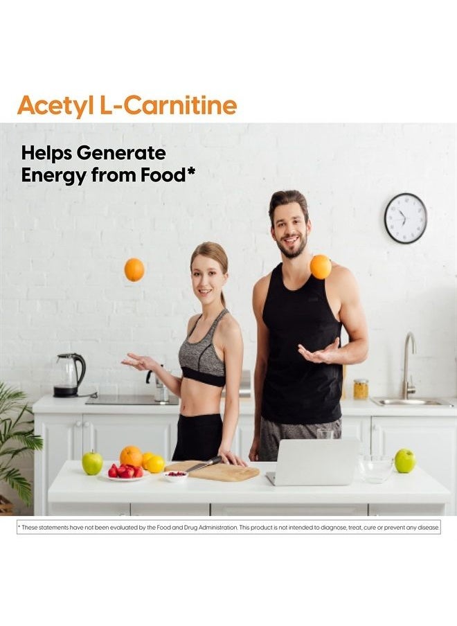Doctor's BEST Doctor's Best Acetyl L-Carnitine, Help Boost Energy Production, Support Memory/Focus, Mood, Non-GMO, Vegan, Gluten Free, 120 Count (Pack of 1) (DRB-00152)  - Image 4