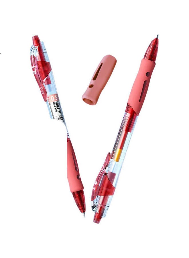 M.G M&G Stationery Gp1008 Retractable Gel Pen, Student 0.5Mm Red Pen, Signature Pen, Business Bullet Tip, Exam-Specific Pen, High-Quality Office Supplies, Red, 12 Pens/Box - Image 1
