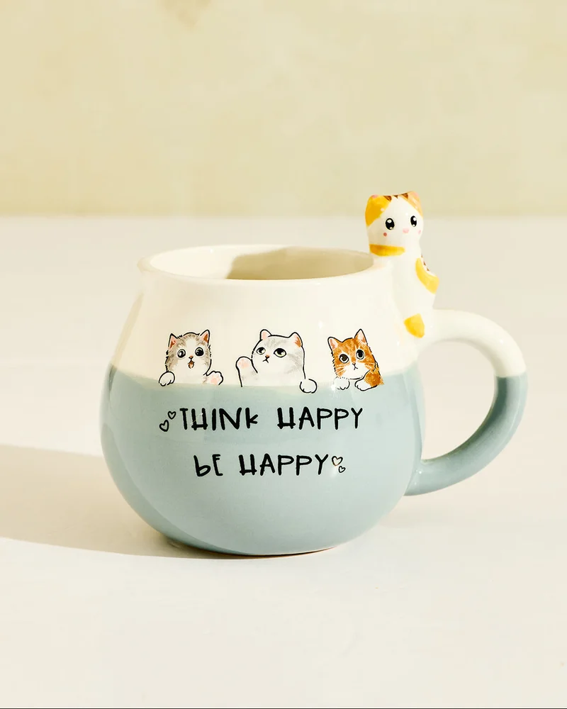 REDTAG Grey Cat Mug 11oz