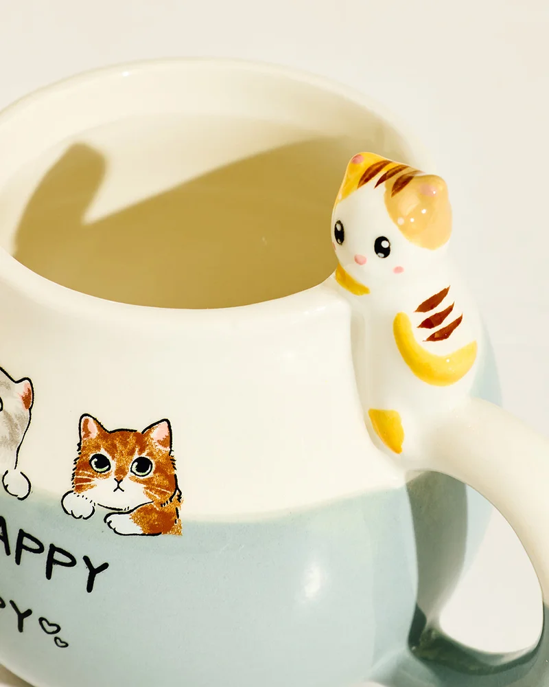 REDTAG Grey Cat Mug 11oz
