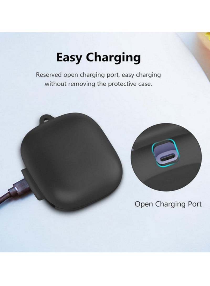 1PC Shockproof Silicone Case for Beats Powerbeats Pro 2 Full Protective Cover, Scratch Resistant, Secure Fit, Soft & Durable Headphone Accessory (Black) - Image 3