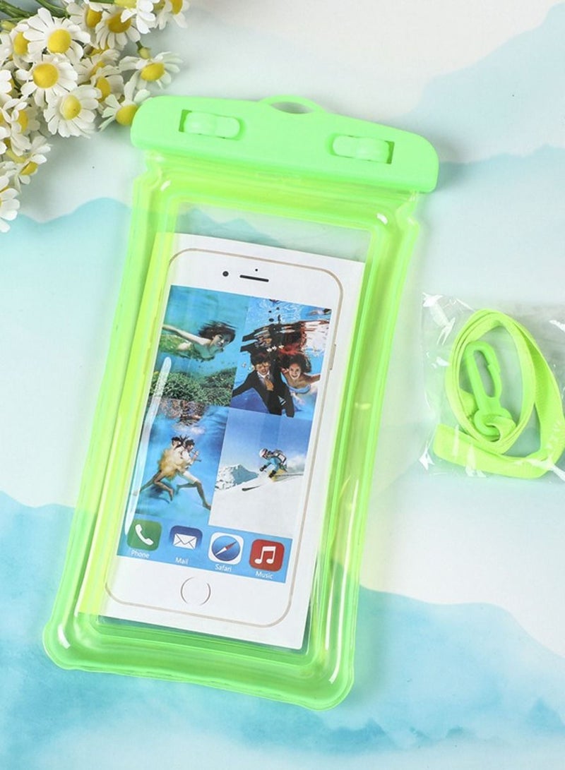 QUTOOB Waterproof Phone Pouch with Lanyard, Dustproof Dry Bag, Floating Water Bag For Mobiles, Perfect For Swimming, Underwater Enjoyment, Beach, Pools, Keeps Your Mobile Safe and Floating - Image 1