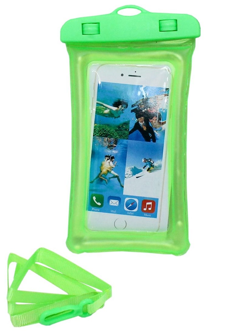 QUTOOB Waterproof Phone Pouch with Lanyard, Dustproof Dry Bag, Floating Water Bag For Mobiles, Perfect For Swimming, Underwater Enjoyment, Beach, Pools, Keeps Your Mobile Safe and Floating - Image 2