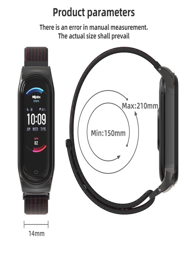 MIJOBS Strap for Amazfit Band 5 Nylon Replacement Strap Watch Wrist Band Smart Bracelet Accessories for Amazfit 5 Fit Band - Image 4