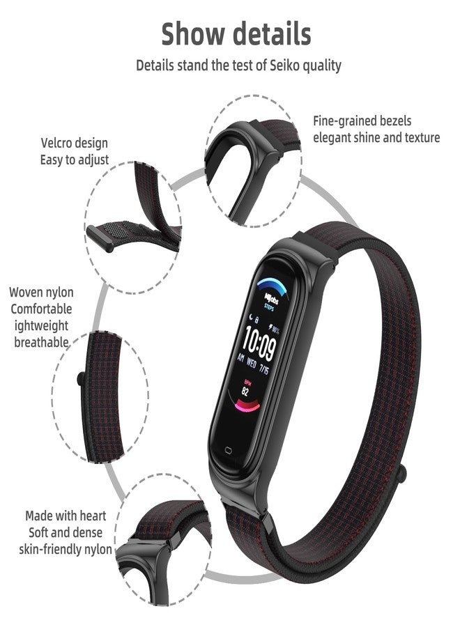 MIJOBS Strap for Amazfit Band 5 Nylon Replacement Strap Watch Wrist Band Smart Bracelet Accessories for Amazfit 5 Fit Band - Image 3