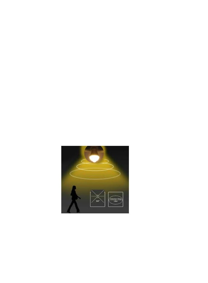 MySouq-Store 1Pcs-12Watt Bulb-Works At Night Only With an Automatic Motion Sensor for 50 Seconds It Turns Off When There Is No Movement, Suitable For lighting Stairs, Entrances,Garages-Worm (3pcs)) - Image 5