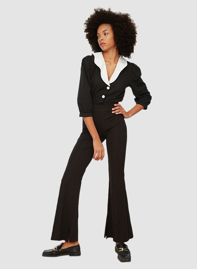 trendyol Split Hem Flared Pants - Image 1