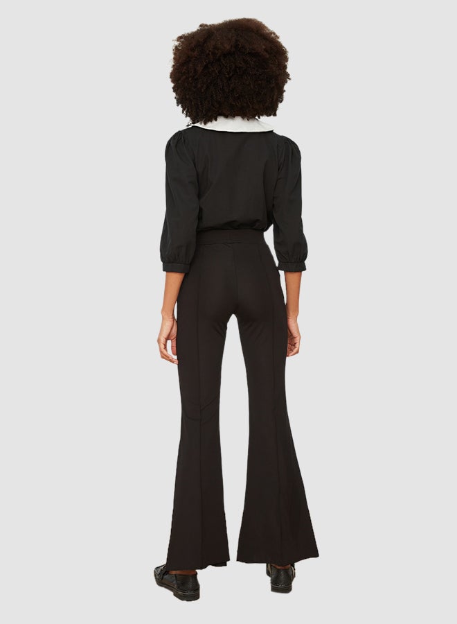 trendyol Split Hem Flared Pants - Image 4