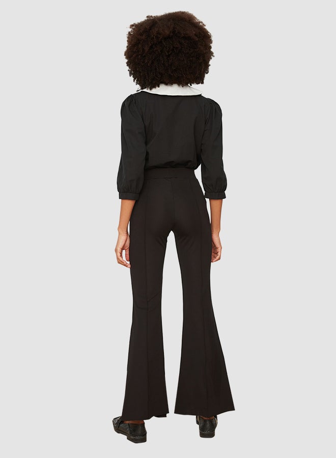 trendyol Split Hem Flared Pants - Image 5