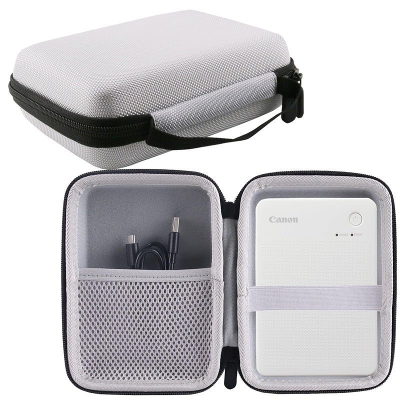 WERJIA Hard Carrying Case Compatible with Canon SELPHY QX20/SELPHY Square QX10 Photo Printer (grey) - Image 1