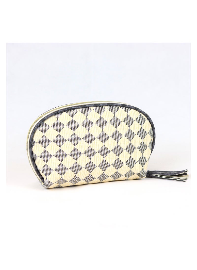ChriXtina Rocca - Chrixtina Rocca Beautiful You Chequered Cosmetic Pouch - Image 1
